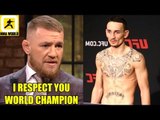 Conor McGregor reacts to former opponent Max Holloway getting pulled off UFC 226,TUF 27 W-ins,DC