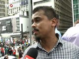 Motoboys realizam protestos pelas ruas de São Paulo contra nova fiscalização