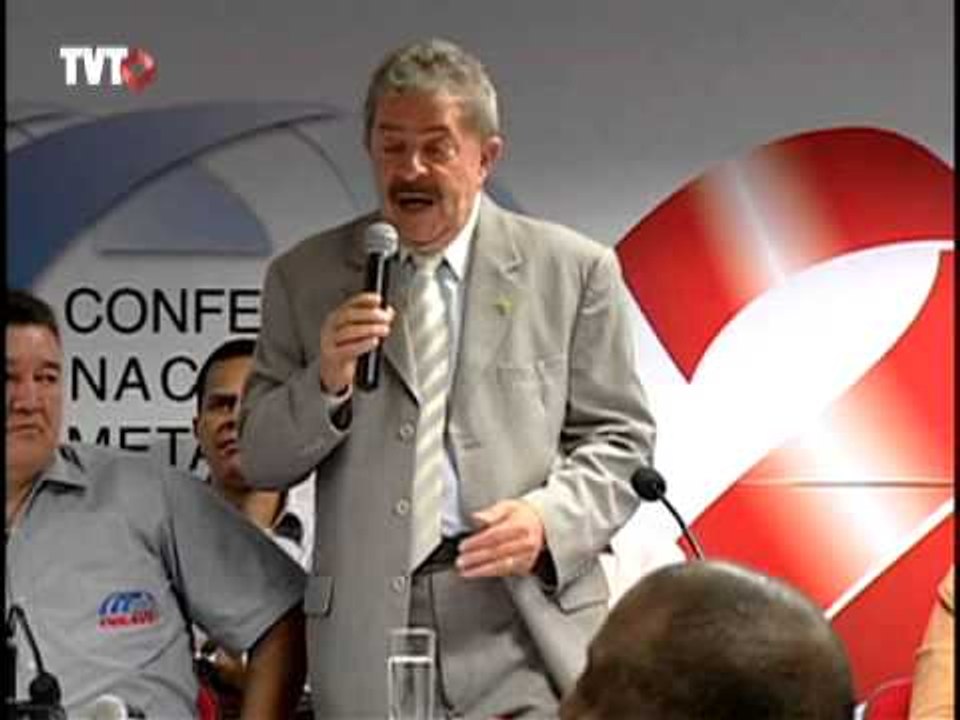 Durante discurso na 1ª Conferência Nacional dos...