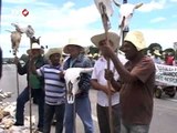 Produtores rurais protestam em frente ao Palácio do Planalto