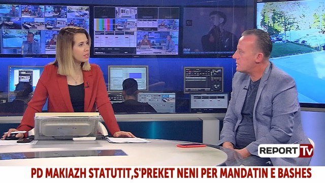 Report TV - I ftuar ne studion e Report TV, gazetari Armand Maho/ data 20.04.2018
