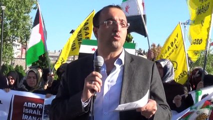 Sivas'ta ABD Büyükelçiliği protestosu