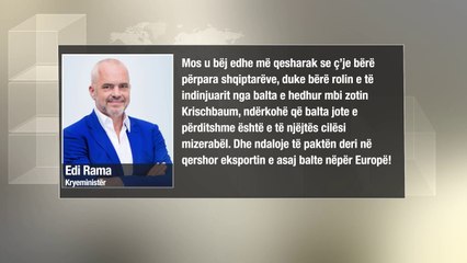 Ora News - Rama mohon fakenews-et kundër Krichbaum dhe replikon me Bashën