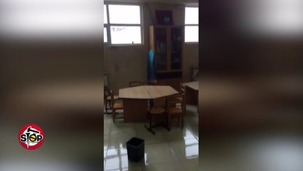 Stop - -Shkolla “Mark Lula”, Shkodër, të presim ujin me kova e mjete rrethanore.