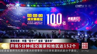 [中国新闻]新闻观察：中国“双十一”全球“嘉年华” | CCTV-4