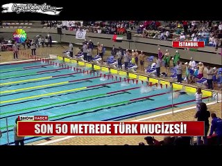 Takım Halinde Yüzme Yarışında Oldukça Geriden Gelip Yunan Sporcuları Geçen Milli Yüzme Takımımız Altın Madalyayı Kaptı. Tebrikler