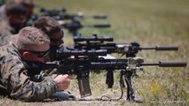 Marines Train On The New M38 Marksman Rifle