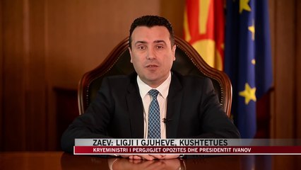 Zaev: Ligji i gjuhëve, kushtetues - News, Lajme - Vizion Plus