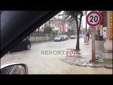 Report TV - Reshjet e shiut, Durrësi tërësisht nën ujë