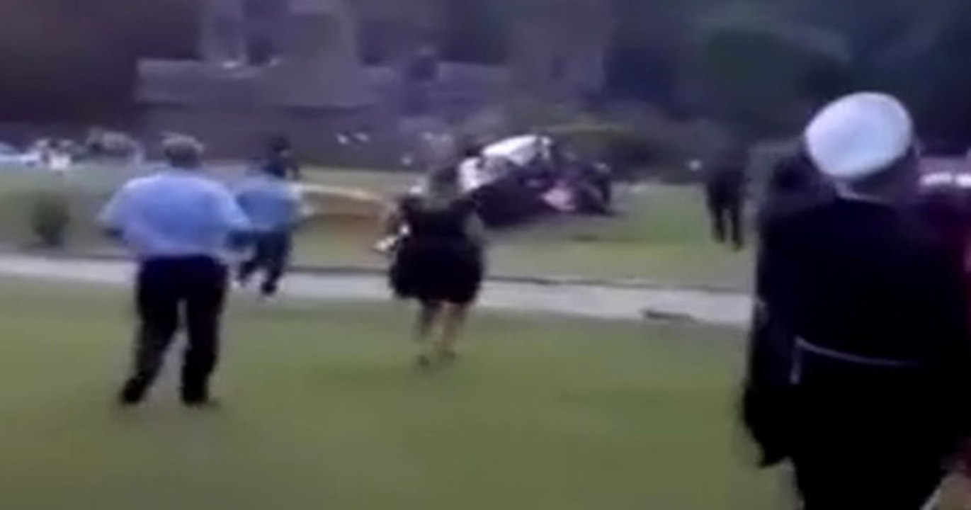 Gelini Düğüne Getiren Helikopter Düğün Alanına Düştü!