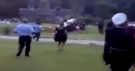 Gelini Düğüne Getiren Helikopter Düğün Alanına Düştü!