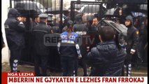 Report TV - Kreu i Bashkisë Lezhë Fran Frrokaj në gjykatë, protestuesit:Jemi me ty