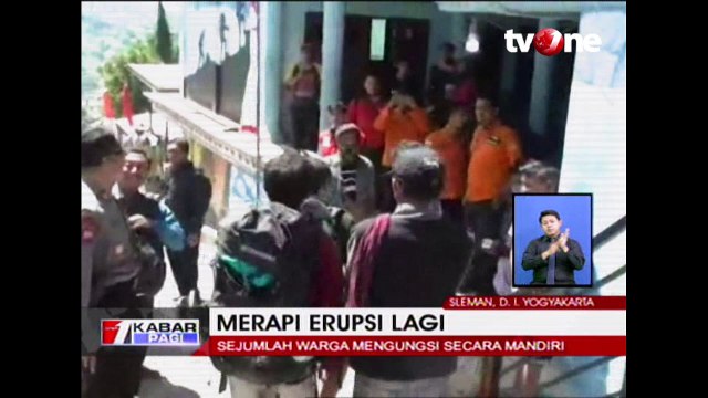 Penampakan Puncak Gunung Merapi Pagi Ini