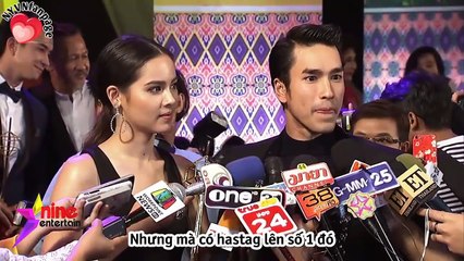 [vietsub] Nadech Yaya vui khi cùng nhận giải thưởng TVGold - Interview 01.04.18