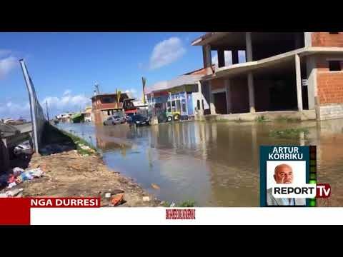 Report TV - Reshjet, zona e ish-Kënetës në Durrës e përmbytur nga uji