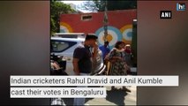 Karnataka Elections 2018: Rahul Dravid, Anil Kumble cast their votes