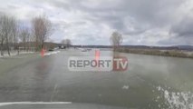 Report TV - Zgjerohet harta e përmbytjeve në Shkodër, mijra Ha tokë nën ujë