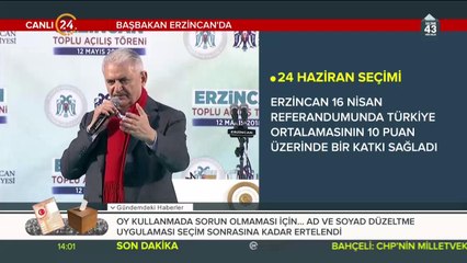 Erzincan'da toplu açılış