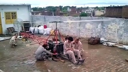 Rural Men made helicopter with small engine...!!!!