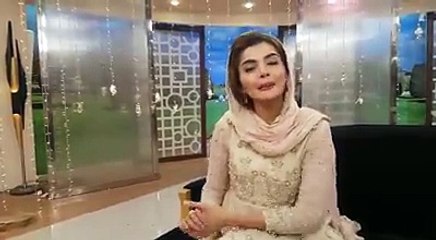 Nida Yasir shooting for the Shan e Ramazan on ARY Digital track