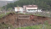 Report TV - Erozioni në Milot, kodra po rrëshqet çdo ditë, banorët jetojnë me frikë