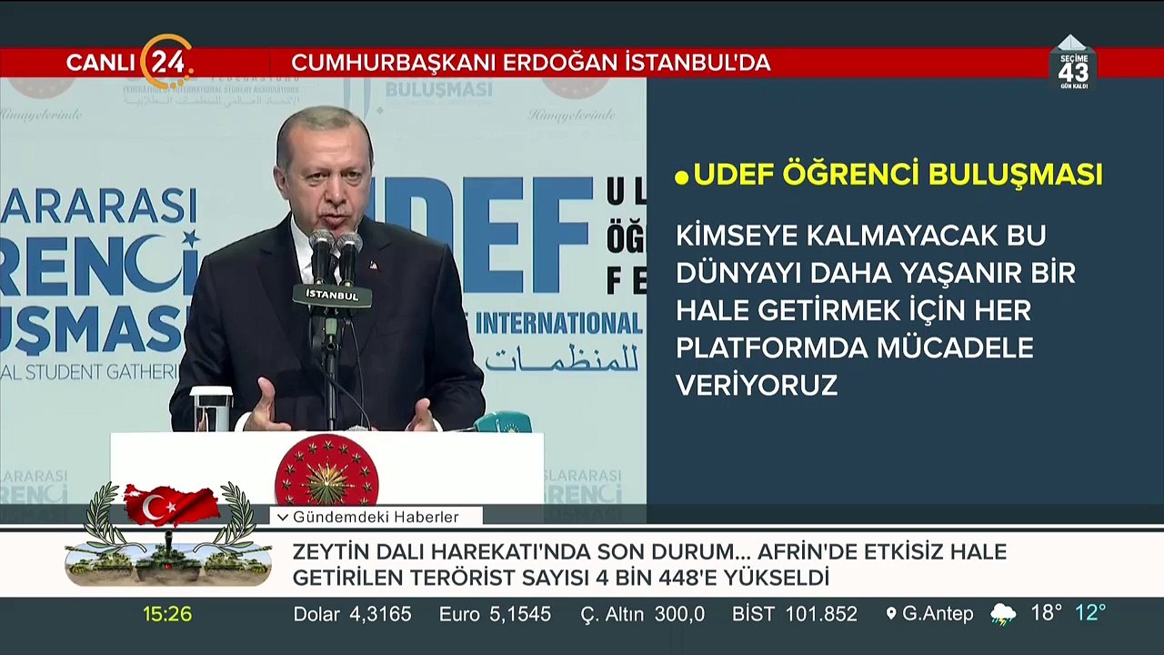 Cumhurbaşkanı Erdoğan net konuştu "BMGK´da halkı Müslüman olan bir tane ülke yok"