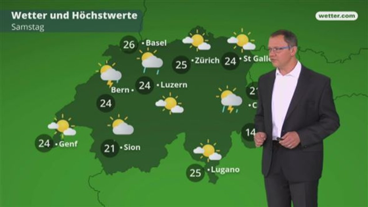 Das Wetter in der Schweiz am 12. Mai 2018