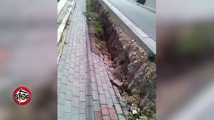 Stop - Farkë, trotuaret janë shqepur...mos do mbjellin pemë edhe këtu?!..