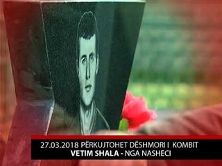Përkujtohet Dëshmori Kombit Vetim Shala , nësër në varrezat e Nashecit