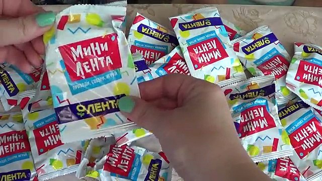 АКЦИЯ МИНИ ЛЕНТА - открываем сюрпризы-пакетики с игрушками!