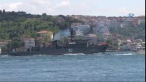 Rus Donanmasına Ait Mayın Tarama Gemisi İstanbul Boğazından Geçti
