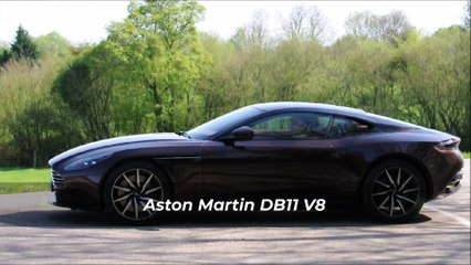 Aston Martin DB11 V8 - start & acceleration