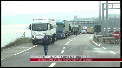 Protesta për taksën e Rrugës së Kombit - News, Lajme - Vizion Plus