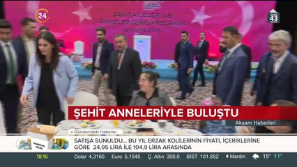 Şehit anneleriyle buluştu
