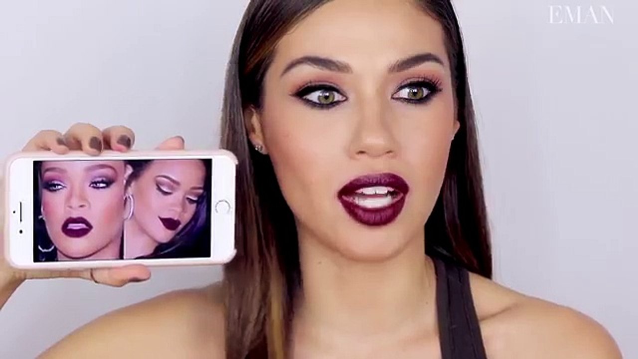 Rihanna Inspired Makeup Tutorial Collab with MakeupByEvon | Eman