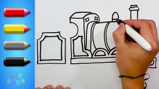 How to Draw James - the No.5 red Engine ♦ Thomas and Friends ♦ Animated Drawing Tutorial