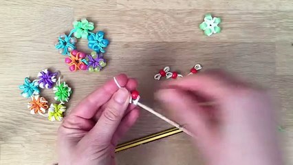 Loom Bands Flower Ring, Bracelets DIY (Fingers Only) - Cool Craft Ideas