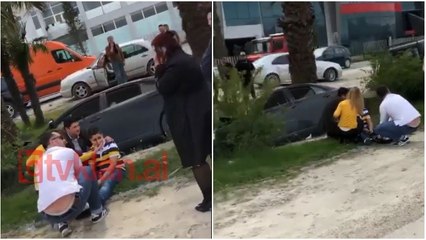 Aksidentohen 3 makina në autostradë, njëra përfundon në kanal