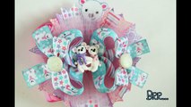 How to make a 4 1/2 inch Stacked Boutique bow (hair bow tutorial)