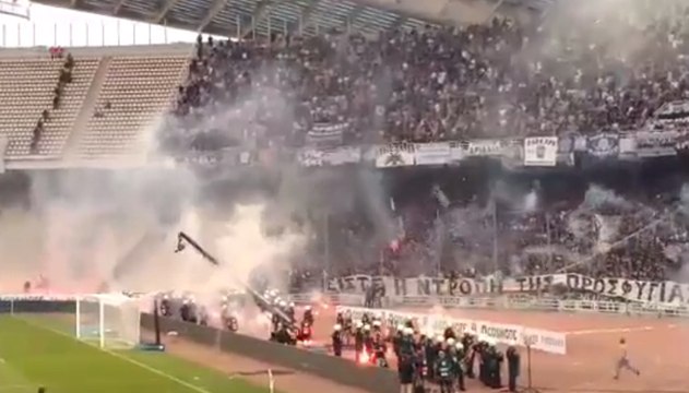 Επεισόδια οπαδών του ΠΑΟΚ στον τελικό Κυπέλλου