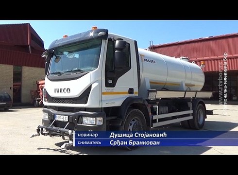 Nova cisterna u voznom parku JP za puteve Majdanpek, 12.maj 2018. (RTV Bor)