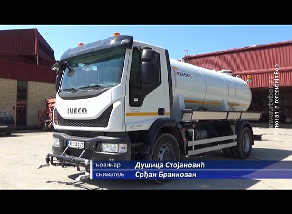 Nova cisterna u voznom parku JP za puteve Majdanpek, 12.maj 2018. (RTV Bor)