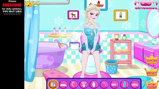 Frozen Princess Elsa Toilet Decoration game for kids