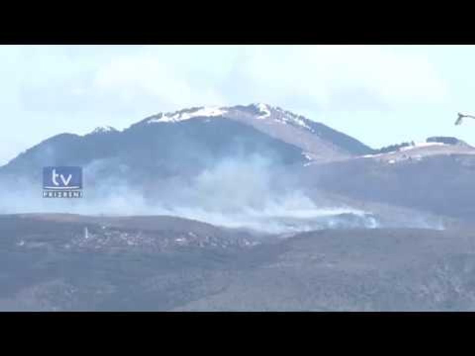 Shpërthen një zjarrë i madh në afërsi të fshatrave të Grykës së Lumbardhit