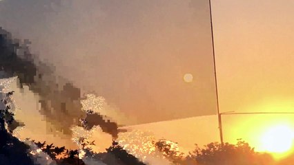 Large PLANET in California Sunset HUGE PLANETARY ORB May 11 2018