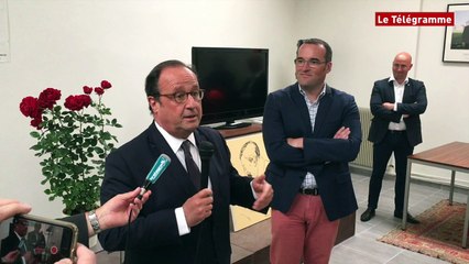 Saint-Brieuc. François Hollande : visite éclair aux militants socialistes