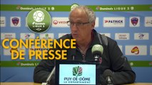 Conférence de presse Clermont Foot - Paris FC (2-2) : Pascal GASTIEN (CF63) - Fabien MERCADAL (PFC) - 2017/2018