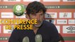 Conférence de presse RC Lens - AJ Auxerre (2-1) : Eric SIKORA (RCL) - Pablo  CORREA (AJA) - 2017/2018