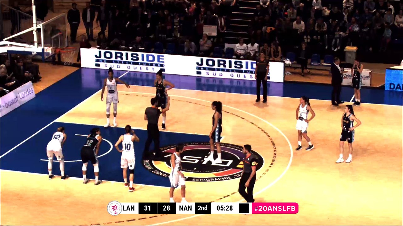 LFB  17-18 - Class. 5-8 belle : Basket Landes - Nantes Rezé