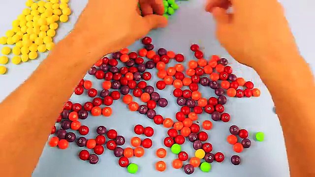 New Learn Colours with Candy Skittles Rainbow, Learning Colors